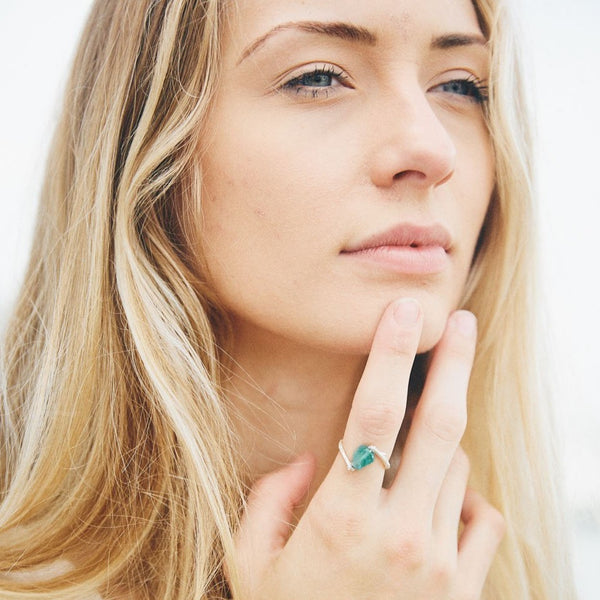 Apatite Twig Ring