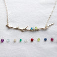 Customizable Handmade Birthstone Family Tree Necklace