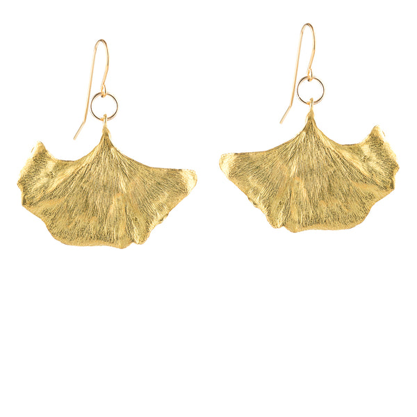 Ginkgo Drop Earrings