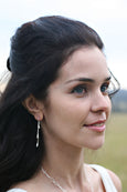Handmade Sterling Silver Budding Branch Earrings