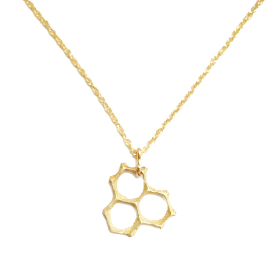 Large Honeycomb Handmade Necklace