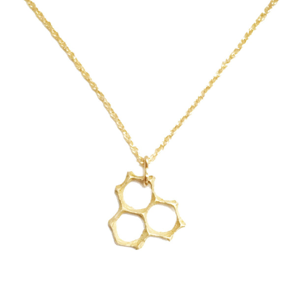 Large Honeycomb Handmade Necklace