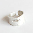Golden Birch Handmade Ring - Sterling Silver