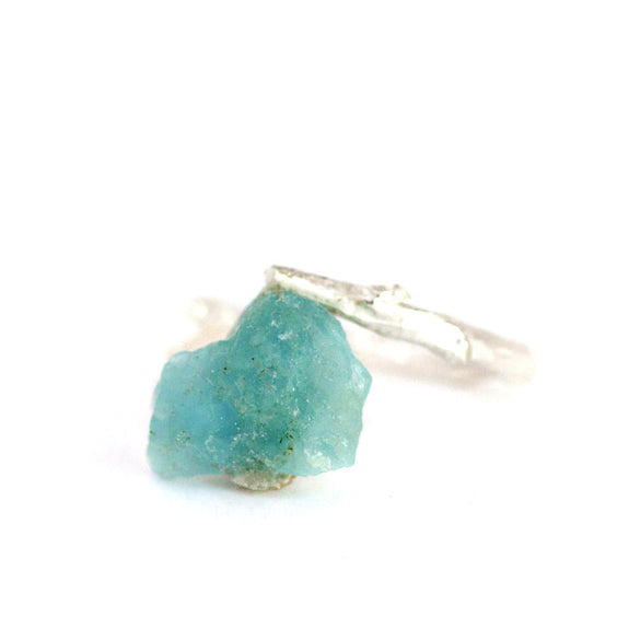 Ooak Aquamarine Twig Ring