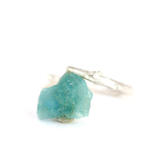 Ooak Aquamarine Twig Ring