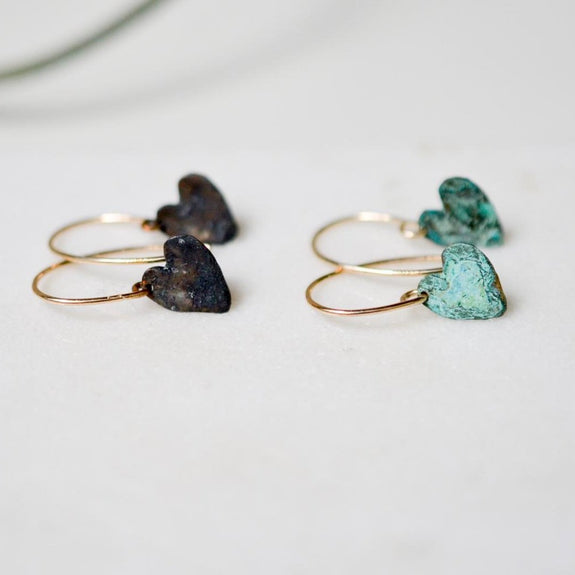 Tiny Hearts.  Big Love Earrings