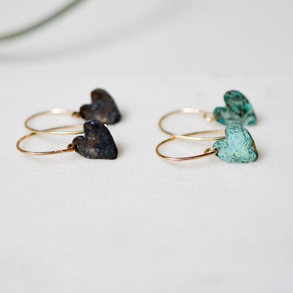 Tiny Hearts.  Big Love Earrings