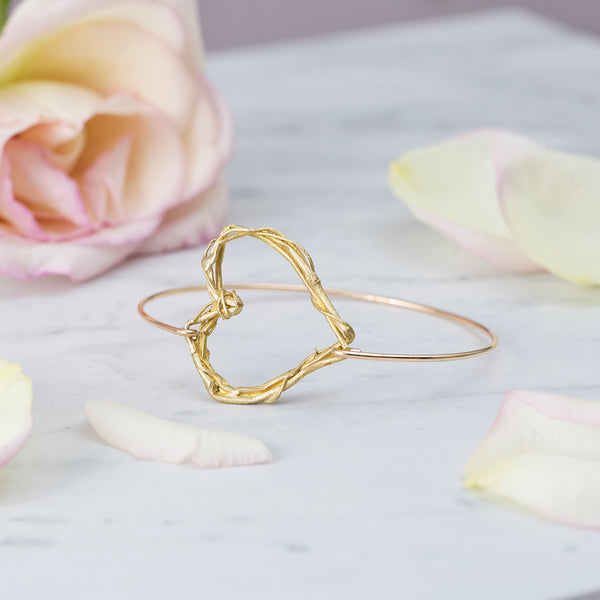 Twig Heart Bracelet