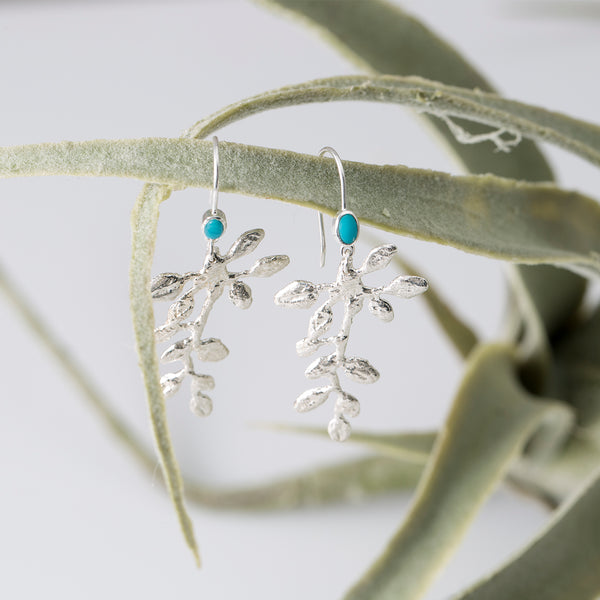 Turquoise Vine Earrings
