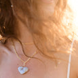 Drusy Heart Necklace