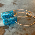 Teal Apatite Earrings