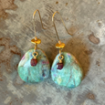 Ruby Fuchsite Earrings